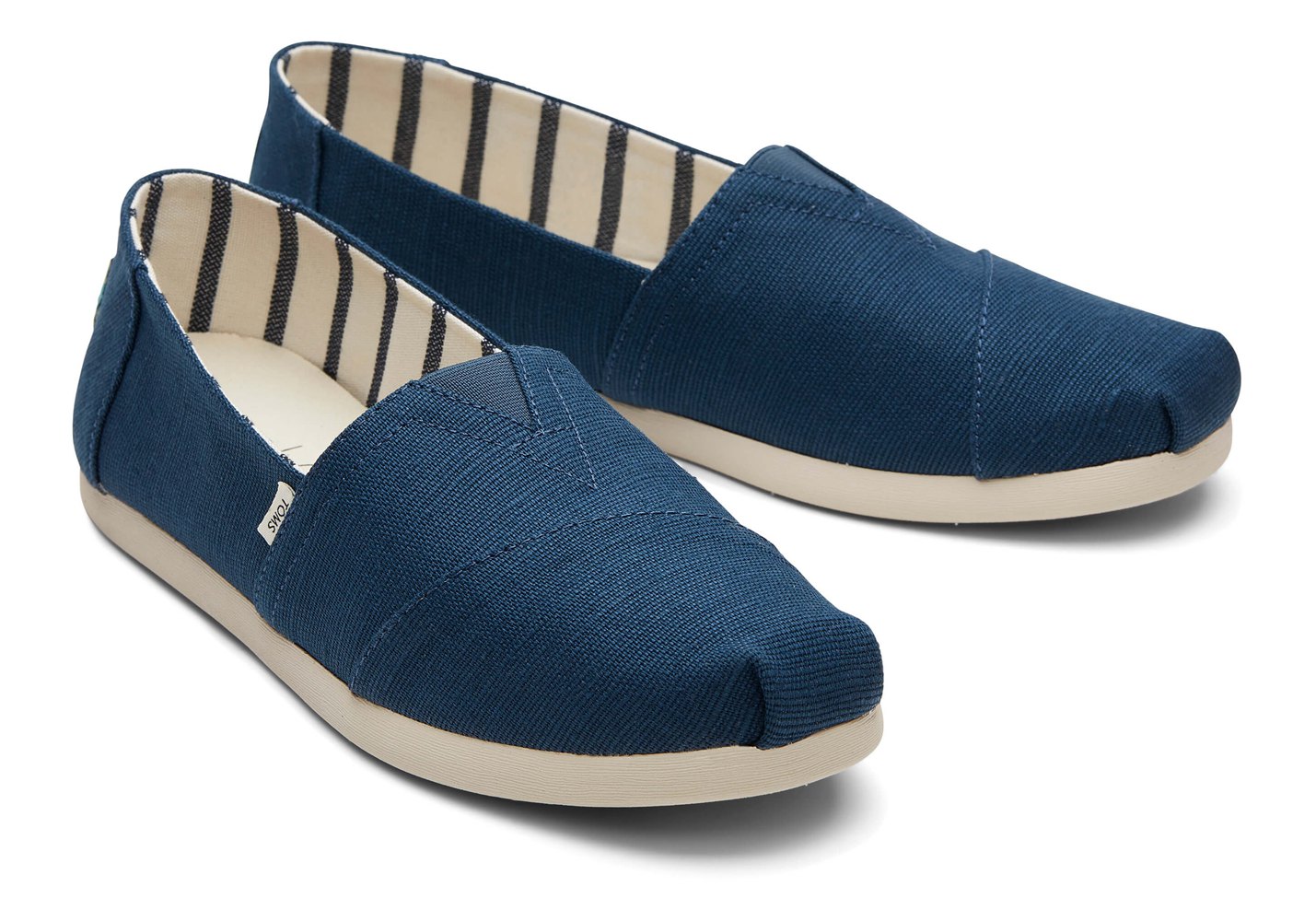 Toms Espadryle Męskie Granatowe - Alpargata Heritage Płócienne - 56SBNKRWC